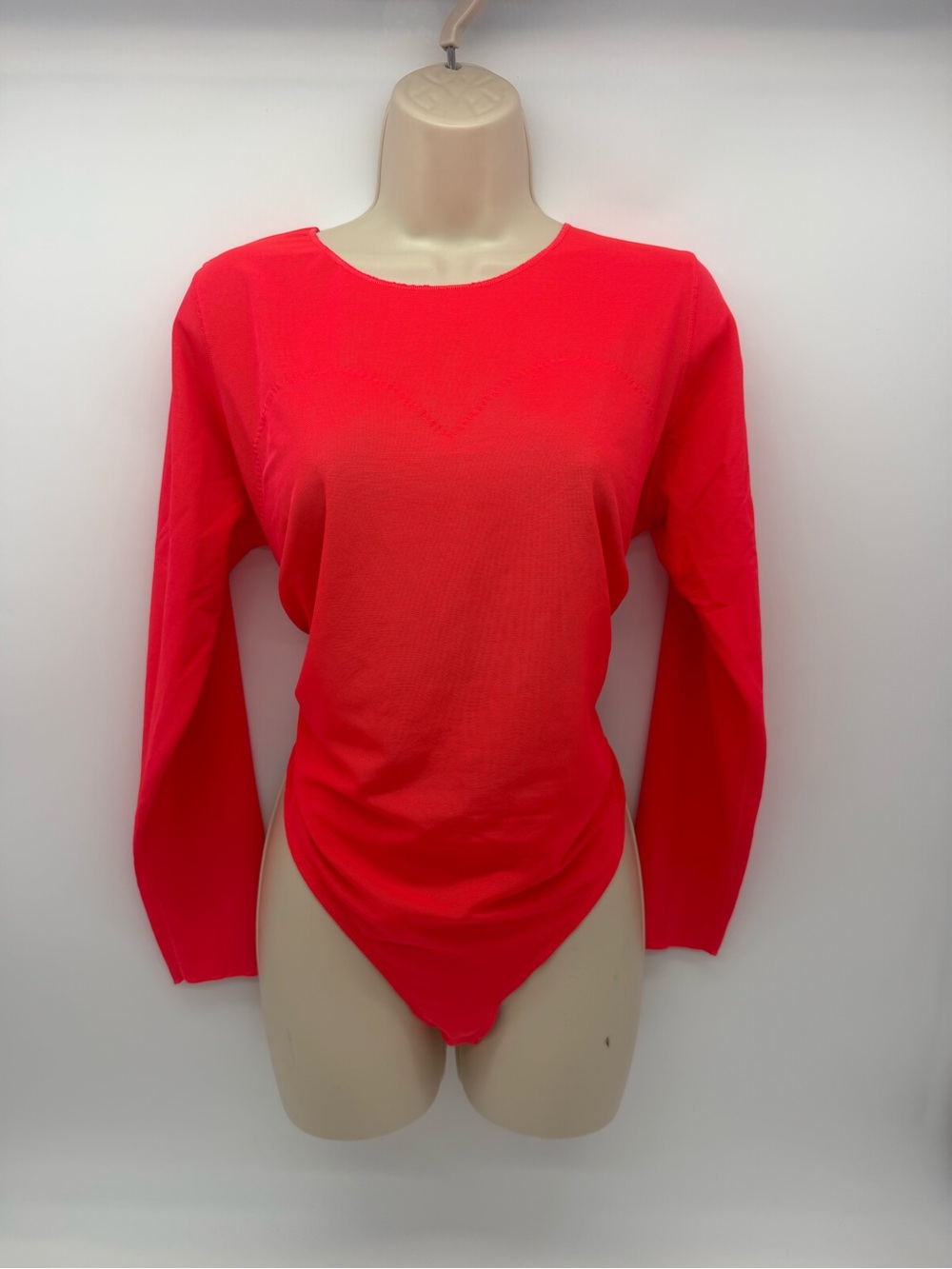 Yitty Shaping Mesh Bodysuit | Neon Pink | 1X | Long Sleeve